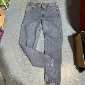 Carhartt Relaxed Fit Mens‎ Blue Denim Jeans 38x36 100% Cotton Straight Leg